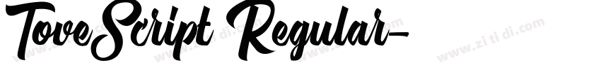 ToveScript Regular字体转换 ToveScript Regular字体转换